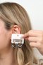 STEEL exclusive INVOICED EARRINGS WITH NON DISCOLOUR GUARANTEE