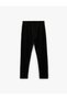 Viscose Pocket Detailed Lace-Up Waist Sports Sweatpants - 4