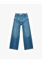 Regular Waist Cotton Buttoned Pocket Wide Leg Jeans - Wide Leg Jeans - 4