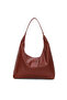 Women's Relaxed Soft-Textured Large Bordeaux Shoulder and Tote Bag - 6