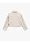 Long Sleeve Pocketed Zip-Up Cropped Melton Jacket - 4