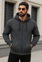 Men's Casual Zippered Hooded 3-Piece Sweatshirt - 4