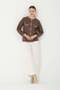 Hatunatila Crochet Four-Pocket Look Cashmere Jacket 7867 Brown - 8