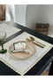 2-Piece Natural Lace Linen Rectangular Placemat / American Style Placemat - 6