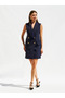 Lefon Women's Sleeveless Double-Breasted Jacket Dress - 5
