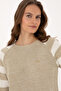 Women's Light Khaki Crew Neck Sweater 50308900-Vr183 - 2