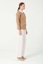 Hatunatila Crochet Shirt Collar Pocket Detail Look Cashmere Jacket 7859 Camel - 2