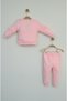 Pink Baby Girl Printed Frilly Bottom Top Set - 2