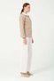 Hatunatila Crochet Shirt Collar Pocket Detail Look Cashmere Jacket 7859 Mink - 2