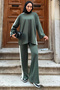 Side Stripe Suit Z5713 Emerald Green - 4