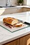 لوح تقطيع زجاجي فاخر مزخرف مخبوز طازج 25×35 سم - 2