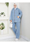 Women's Loose Two-Piece Denim Set with Pants - 3
