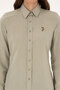 Women's Light Khaki Long Sleeve Basic Shirt 50308043-Vr183 - 6