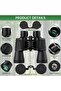 Binoculars 20x50 High Powered Waterproof Compact Binoculars with Low Light Vision - 2