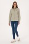 Women's Light Khaki Long Sleeve Basic Shirt 50308043-Vr183 - 4