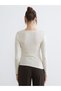 Two Mt Shop Quality Soulife Beige Plain Standard & Regular Long Sleeve Women's Bodysuit - 4