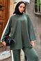 Side Stripe Suit Z5713 Emerald Green - 3