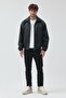 Unisex Oversized Basic Leather Jacket - 2