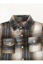 Boys Checked Pocket Detail Button Up Shirt - 4