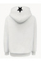 White Graphic Patch Detail Hooded Jacket - 3