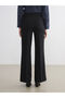Lcw Visionblack Slim Fit Wide Leg Women's Trousers - 4