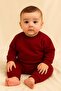 Bordo Fleece-Lined Basic Double Set |   6-24 Months Baby Tracksuit Set 2899 - 2