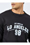 Men Black Long Sleeve Waffle Knit T-Shirt - 4