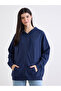 Zip-Up Oversized Longline Hoodie - 3