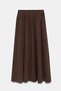 Women's A-Line High Waist Pocketed Flowy Flared Skirt - Textured Linen - 7