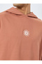 Coffee Brown Embroidered Hoodie - 3
