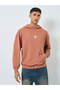 Coffee Brown Embroidered Hoodie