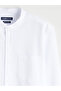 Regular Fit High Collar Long Sleeve Men's Shirt - 6