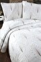 غطاء سرير مزدوج من الشنيل المطرز من سوناي، 3 قطع - 4