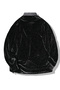 Men Black Velvet Glitter Look Shirt - 2