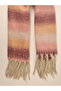 Striped Patterned Shawl Scarf Powder Pastel Colors Shawl - 3