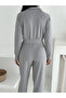 Women's Shalwar Cut Zippered Stand-Up Collar Casual Modal Sweat Suit - 6