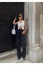 Women's Cream V-Neck Button Detailed Asymmetrical Cut Ribbed Knitwear Vest Crop Top - 3