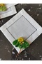 1 Piece of Daisy Embroidered Coffee Side Cocktail Presentation Napkin (Dark Green)