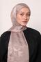Silk Jacquard Shawl |   Chestnut Shell