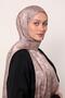 Silk Jacquard Shawl |   Chestnut Shell - 3