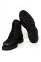 Black Color Lace-Up Genuine Leather Nubuck Men's Shoes - 3