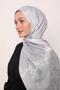 Silk Jacquard Shawl |   Bohemian Gray - 2