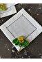 1 Piece of Daisy Embroidered Coffee Side Cocktail Presentation Napkin (Dark Green) - 2