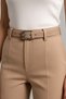 Women's Classic Faux Leather Belt – Stylish Model with Metal Buckle - 2