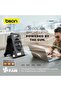 3-in-1 Solar LED Fan - 4-Speed, LED Light, Timer, Flashlight, Solar & Type-C Charging - 7