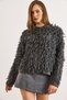 Women's Smoked Finish Buttoned Tassel Knitwear Cardigan Hrk-19000440