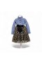 Girl's Jean Top Leopard Print Dress