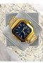 Kare Gold Inside Navy Blue Butterfly Clip Men's Wristwatch - 2