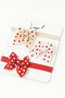 Baby Girl Bandana Heart Printed Bowknot 3-Piece Bandana Set 0-24 Months - 2