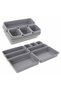 Modular Organizer Set - 8 Modular Compartments, Gray